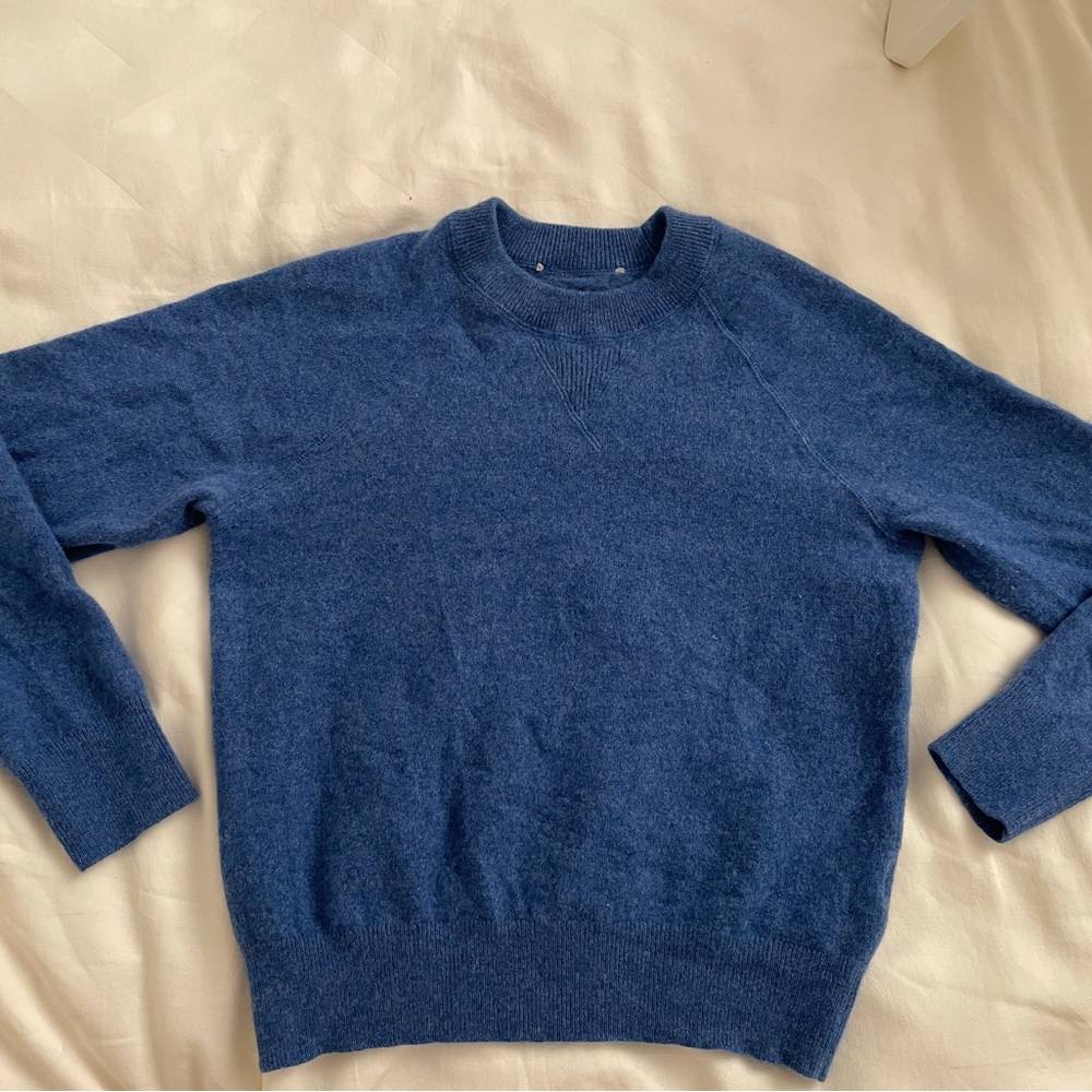 Everlane Cashmere Women's Crewneck Sweater in Blue
